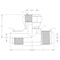 World Wide Fittings Male JIC to Male JIC to Female JIC Swivel Branch Tee F5707X04X04X04 - alternate 2